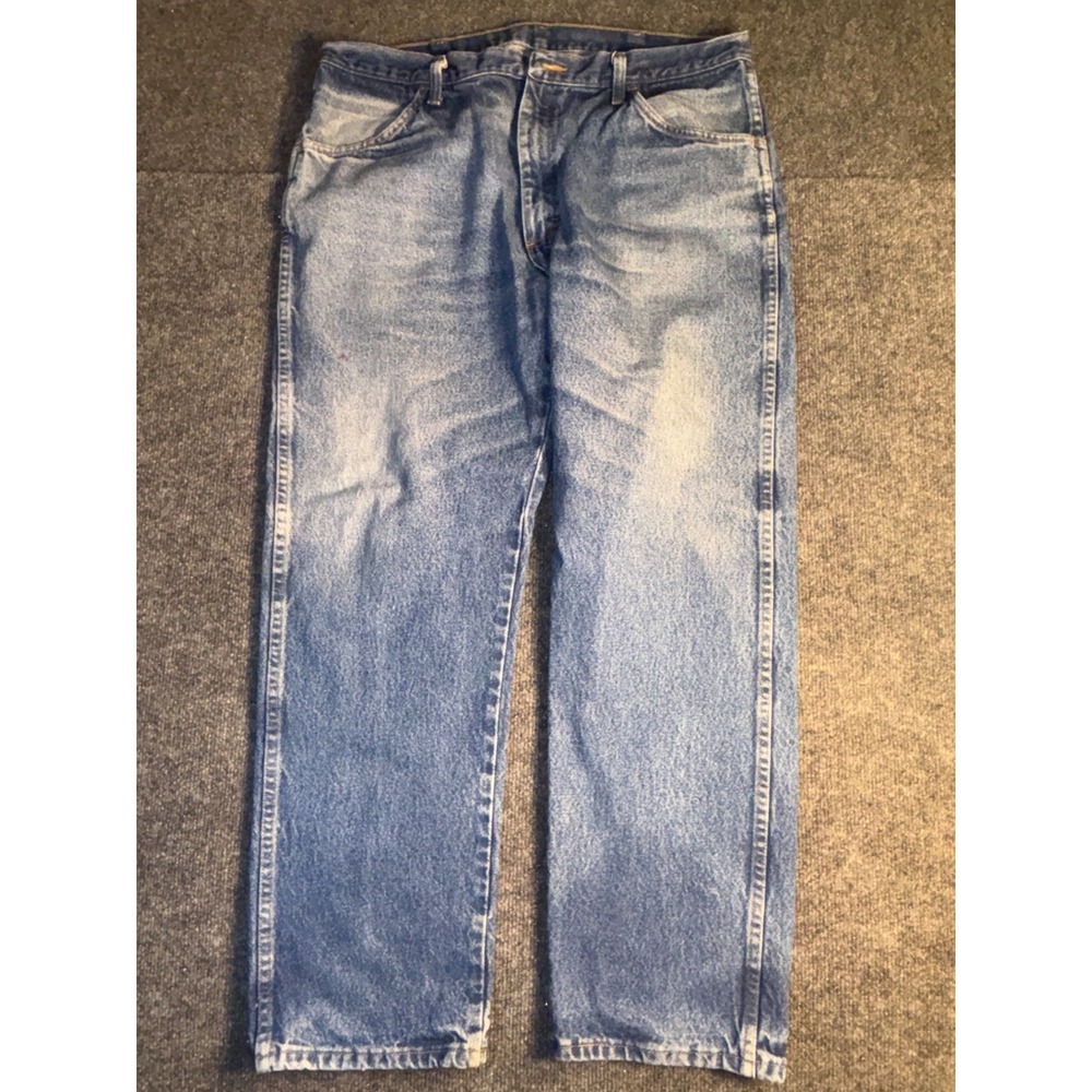 Rustler Jeans Men 38x30 Blue Denim Stretch Casual Faded Straight Leg Medium Wash - Picture 2 of 8